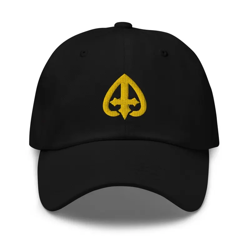 Ouija Black&amp;Gold Embroidery Hat